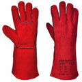 Portwest Welders Gauntlet Red Split Leather Type A 14 Inch